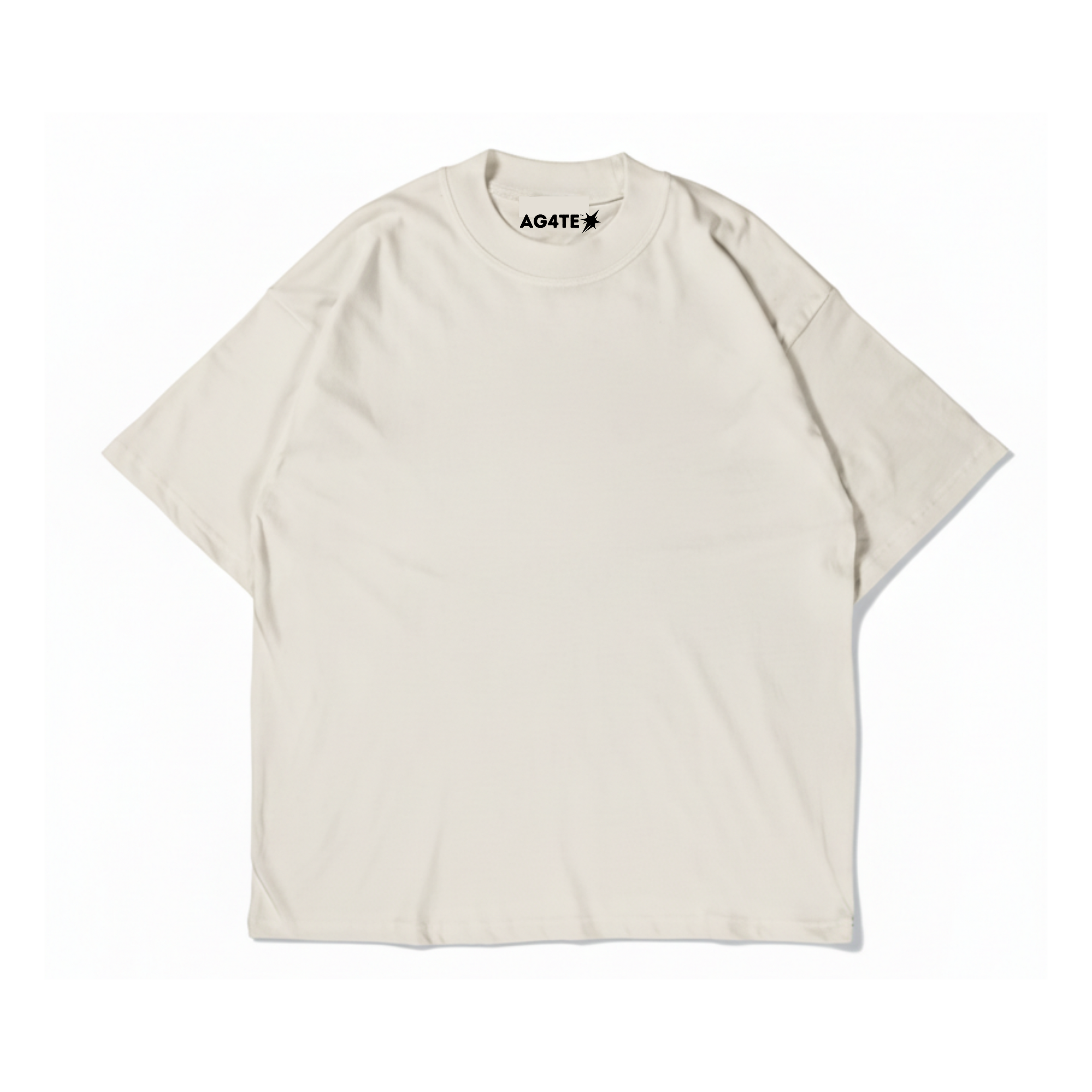 Boxy Fit Tee 250gms | Color Bone